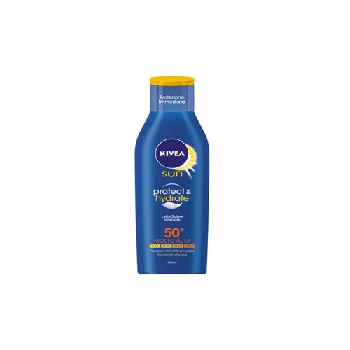 Nivea - Latte Solare Idratante Spf 50+ 200 Ml 1 Nivea - Latte Solare Idratante Spf 50+ 200 Ml