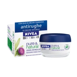 Nivea Crema Per Il Viso Da Notte Antirughe Pure & Natural 50 Ml