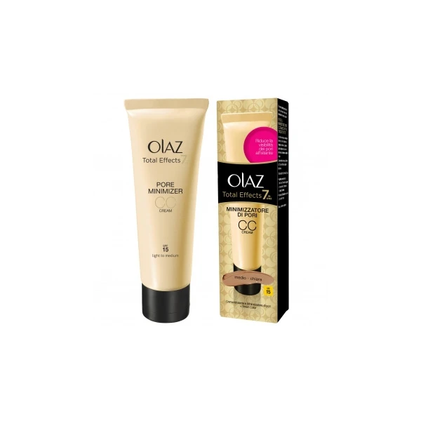 Olaz - Total Effects Pore Minimizer Cc Cream Spf 15 50 Ml Medio-chiara 1 Olaz - Total Effects Pore Minimizer Cc Cream Spf 15 50 Ml Medio-chiara