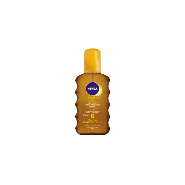 Nivea - Sun Olio Spray Abbronzatura Intensa Spf 6 Bassa 200 Ml 1 Nivea - Sun Olio Spray Abbronzatura Intensa Spf 6 Bassa 200 Ml