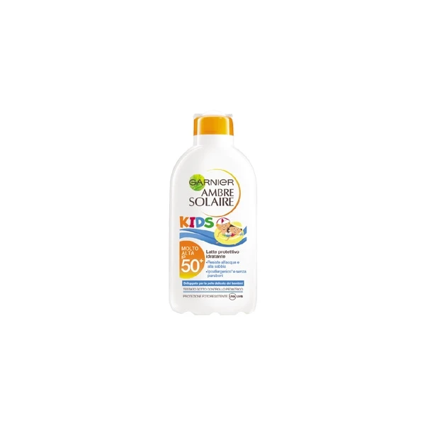 Garnier - Ambre Solaire Kids Latte Protettivo Idratante Spf 50+ 200 Ml 1 Garnier - Ambre Solaire Kids Latte Protettivo Idratante Spf 50+ 200 Ml