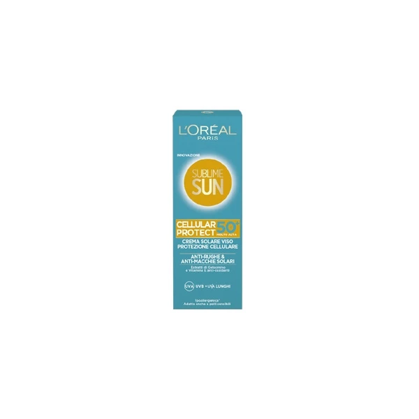 L'Oreal L´Oréal Paris - Sublime Sun Cellular Protect Crema Solare Viso Spf 50+ 75 Ml 1 L'Oreal L´Oréal Paris - Sublime Sun Cellular Protect Crema Solare Viso Spf 50+ 75 Ml