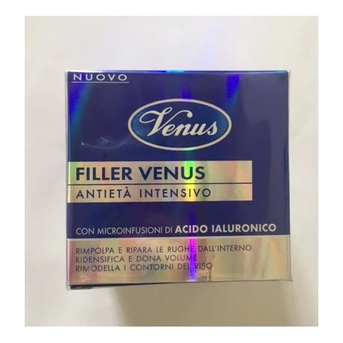 Venus Crema Viso Filler Anti Eta' Intensivo Anti Rughe Con Acido Ialuronico 50 Ml 1 Venus Crema Viso Filler Anti Eta' Intensivo Anti Rughe Con Acido Ialuronico 50 Ml