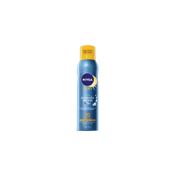 Nivea - Latte Solare Protect & Refresh Spf 20 200 Ml Spray 1 Nivea - Latte Solare Protect & Refresh Spf 20 200 Ml Spray