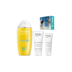 Biotherm Cofanetto Scatena La Tua Estate - Latte Solare Idratante Spf 15 200 Ml + Lait Corporel 100 Ml + Lait De Gommage 75 Ml
