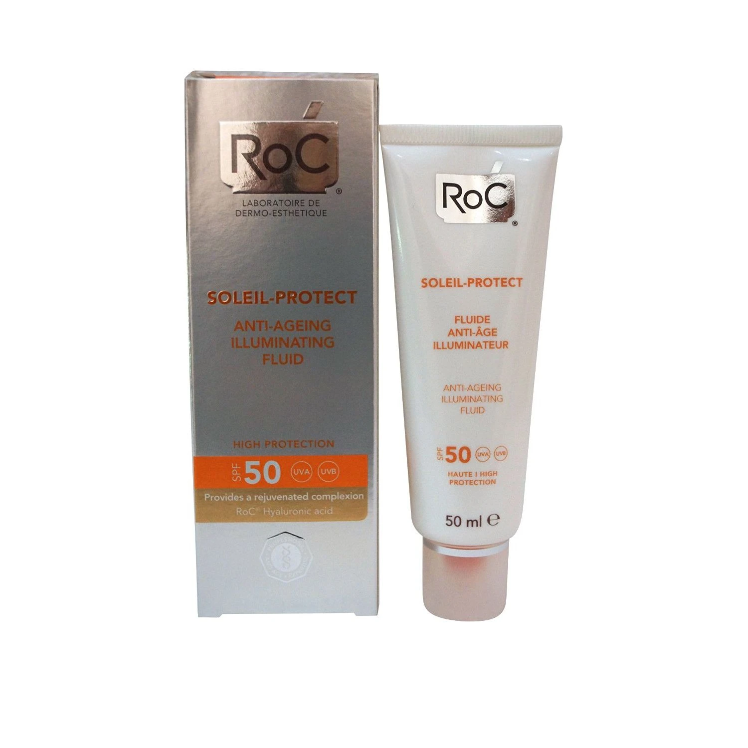 Roc Soleil Protect Fluida Viso Anti Età Illuminante SPF50 50 Ml 1 Roc Soleil Protect Fluida Viso Anti Età Illuminante SPF50 50 Ml
