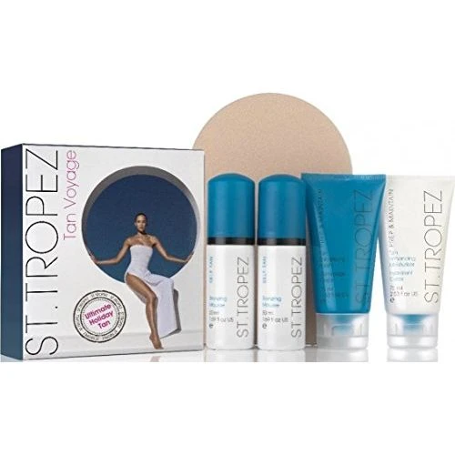 St. Tropez St Tropez Tan Voyage Ultimate Holiday Tan Confezione Regalo 2 X 50 Ml Self Tan Mousse Abbronzante + 75 Ml Esfoliante Per Il Corpo + 75 Ml Idratante Per Il Corpo + Guanto Per Applicazione 1 St. Tropez St Tropez Tan Voyage Ultimate Holiday Tan Confezione Regalo 2 X 50 Ml Self Tan Mousse Abbronzante + 75 Ml Esfoliante Per Il Corpo + 75 Ml Idratante Per Il Corpo + Guanto Per Applicazione