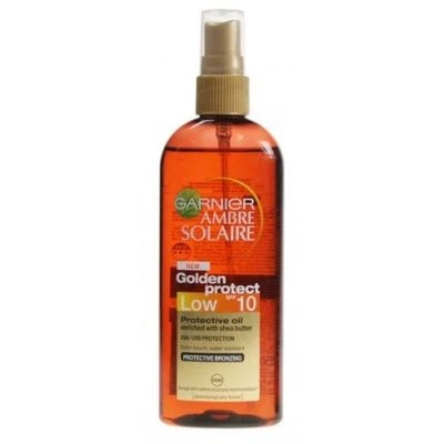 Garnier - Ambre Solaire Golden Protect Olio 150 Ml Spray SPF10 1 Garnier - Ambre Solaire Golden Protect Olio 150 Ml Spray SPF10
