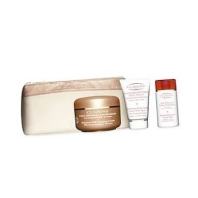 Clarins - Self Tanning Confezione Regalo 125 Ml Self Tanning Crema + 30 Ml Scrub Corpo + 30 Ml HD Body Lift + Borsa 1 Clarins - Self Tanning Confezione Regalo 125 Ml Self Tanning Crema + 30 Ml Scrub Corpo + 30 Ml HD Body Lift + Borsa