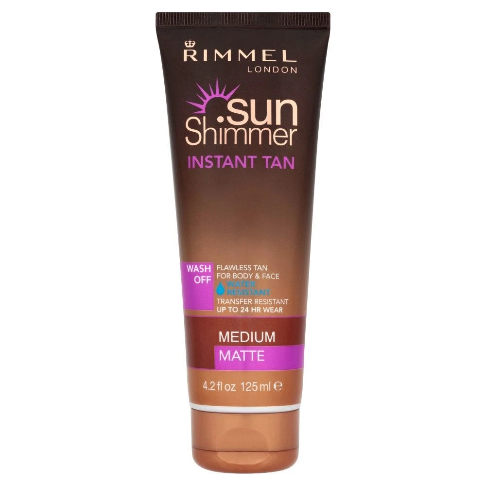 Rimmel - Instant Tan Sun Shimmer - Resistente All'Acqua 125-ml - Medium Matte 1 Rimmel - Instant Tan Sun Shimmer - Resistente All'Acqua 125-ml - Medium Matte