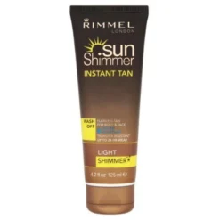 Rimmel - Instant Tan Sun Shimmer - Wash Off Water Resistant 125 Ml - Light Shimmer