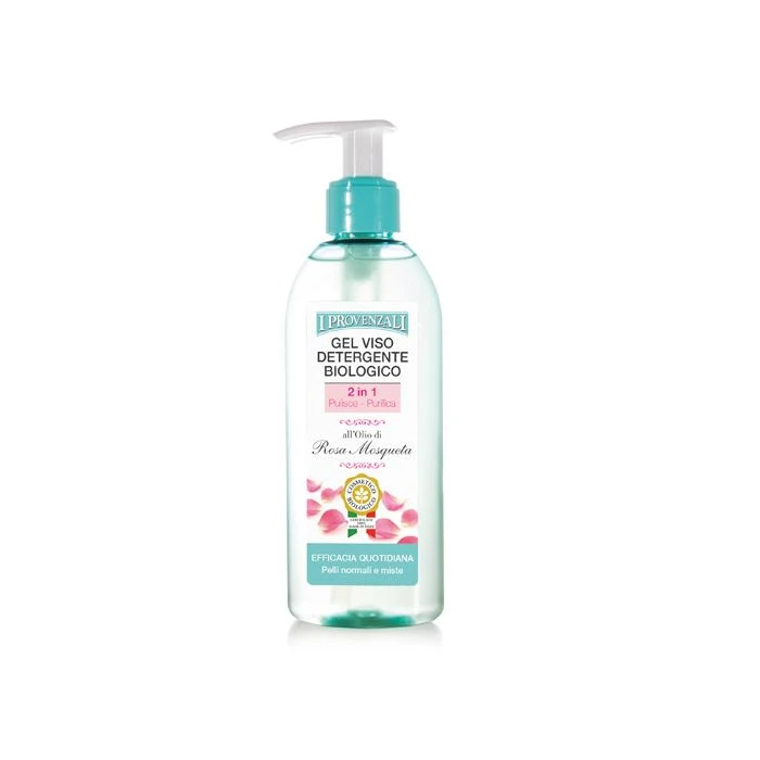 I Provenzali - Gel Viso Detergente Biologico 2in1 All'olio Di Rosa Mosqueta 150 Ml 1 I Provenzali - Gel Viso Detergente Biologico 2in1 All'olio Di Rosa Mosqueta 150 Ml