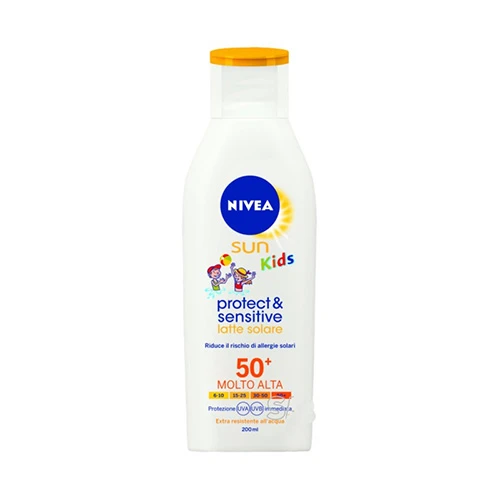 NIVEA SOLARE LATTE KIDS PROTECT & SENSITIVE FP50+ 200 ML 1 NIVEA SOLARE LATTE KIDS PROTECT & SENSITIVE FP50+ 200 ML