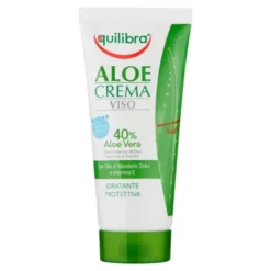 Equilibra Aloe Crema Viso Idratante Protettiva 75ml Con Olio Alle Mandorle Dolci E Vitamina E
