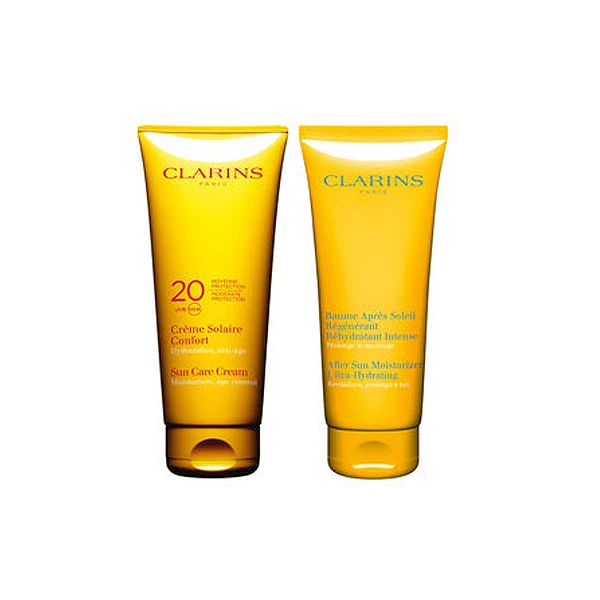 Clarins Cofanetto Crema Solare Corpo Spf 20 200 Ml + Balsamo Corpo 200 Ml 1 Clarins Cofanetto Crema Solare Corpo Spf 20 200 Ml + Balsamo Corpo 200 Ml