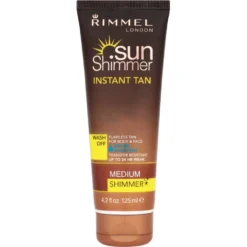 Rimmel Instant Tan Sun Shimmer Restistente All'Acqua 125 Ml Medium Shimmer