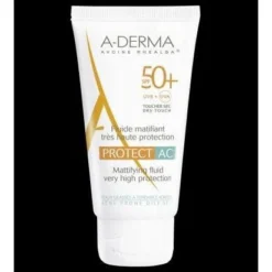 Aderma A-D Protect AC Fluido Opacizzante Protezione Molto Alta Spf 50+ 40ml