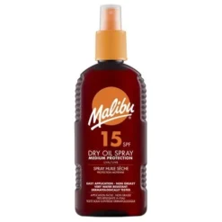 Malibu Sun Olio Solare Secco SPF15 Spray 200 Ml