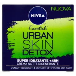 Nivea Essentials Urban Skin Detox Crema Notte Rigenerante 50 Ml