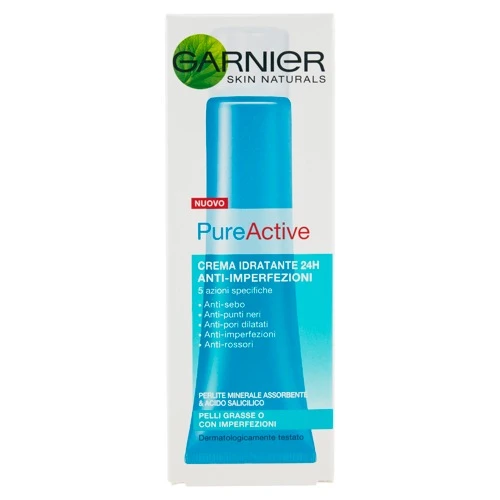 Garnier Trattamento Idratante Anti Imperfezioni Per Il Viso Con Acido Salicilico+ Zinco E Antibatterico Pure A 40Ml 1 Garnier Trattamento Idratante Anti Imperfezioni Per Il Viso Con Acido Salicilico+ Zinco E Antibatterico Pure A 40Ml