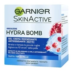 Garnier Skinactive Hydra Bomb Gel Crema Rigenerante Antiossidante Notte 50 Ml