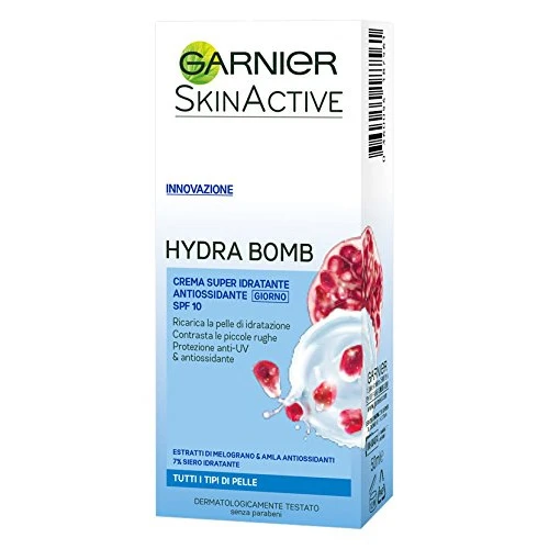 Garnier Skinactive Hydra Bomb Crema Super Idratante Antiossidante Giorno Spf10 50 Ml Per Tutti I Tipi Di Pelle 1 Garnier Skinactive Hydra Bomb Crema Super Idratante Antiossidante Giorno Spf10 50 Ml Per Tutti I Tipi Di Pelle
