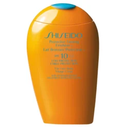 SHISEIDO SUN PROTECTIVE TANNING EMULSION CREMA PROTETTIVA ABBRONZANTE VISO E CORPO SPF10 WR 150 ML
