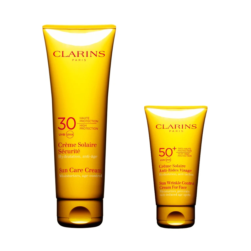 Clarins Creme Solaire Securite Sun Kit Crema Solare SPF 30 125 Ml + Crema Solare SPF 50+ 30 Ml 1 Clarins Creme Solaire Securite Sun Kit Crema Solare SPF 30 125 Ml + Crema Solare SPF 50+ 30 Ml