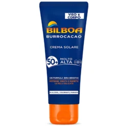 BILBOA CREMA SOLARE VISO E CORPO SPF 50+ Protezione Molto Alta 75ml Linea BURROCACAO