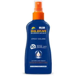 BILBOA SPRAY SOLARE NO GAS SPF 50+ Protezione Molto Alta 200ml Linea BURROCACAO