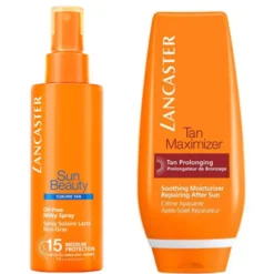 Lancaster Oil Free Milky Spray Sublime Tan Body Corps Spf 15 Latte Privo Di Oli Abbronzatura Olio 150 ML Milky Spray SPF 15 + 125 ML After Sun