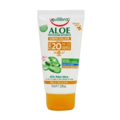 Equilibra Crema Solare Aloe SPF 20 Media Travel Size 75 Ml