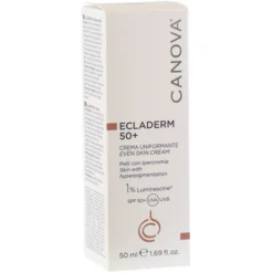 Canova Ecladerm SPF50+ Crema Uniformante Per Pelli Con Ipercromie 50ml Trattamento Con Protezione Solare SIFARMA