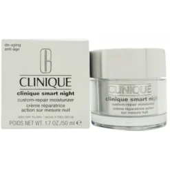 Crema Viso Notte Clinique Smart Night Custom Repair Moisturizer Tipo I Pelle Da Molto Arida Ad Arida 50 Ml
