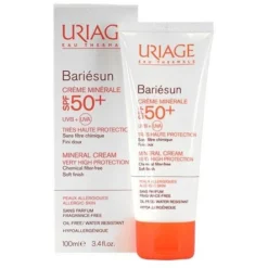 Uriage Bariésun Crème Minérale SPF 50+ Protezione Solare Per Pelli Fragili 100 Ml