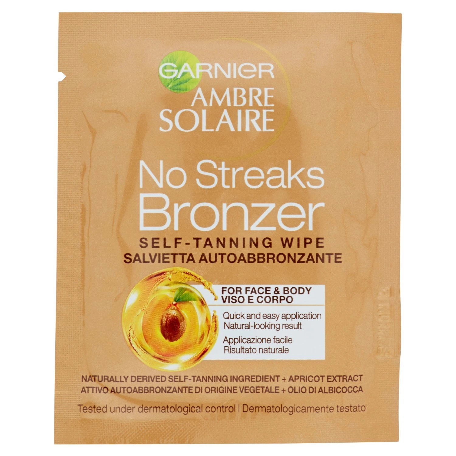 Garnier Ambre Solaire Salvietta Autoabbronzanti Per Il Viso Con Olio Di Albicocca 6 Ml 1 Garnier Ambre Solaire Salvietta Autoabbronzanti Per Il Viso Con Olio Di Albicocca 6 Ml