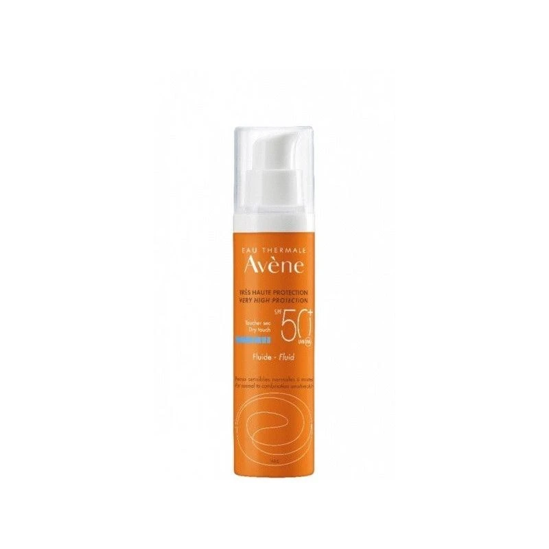 Avène Avene Fluido Solare SPF50+ Per Viso E Collo 50ml 1 Avène Avene Fluido Solare SPF50+ Per Viso E Collo 50ml