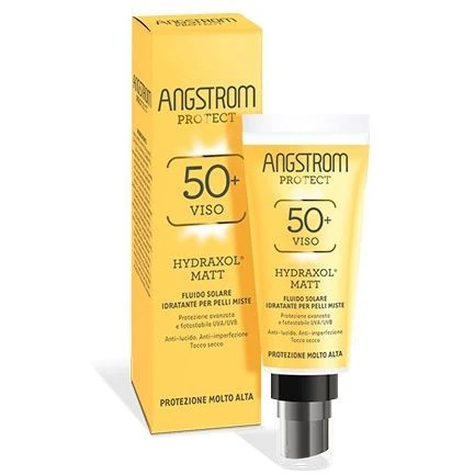 Angstrom Hydraxol Matt 50+ Fluido Solare Idratante 50ml 1 Angstrom Hydraxol Matt 50+ Fluido Solare Idratante 50ml