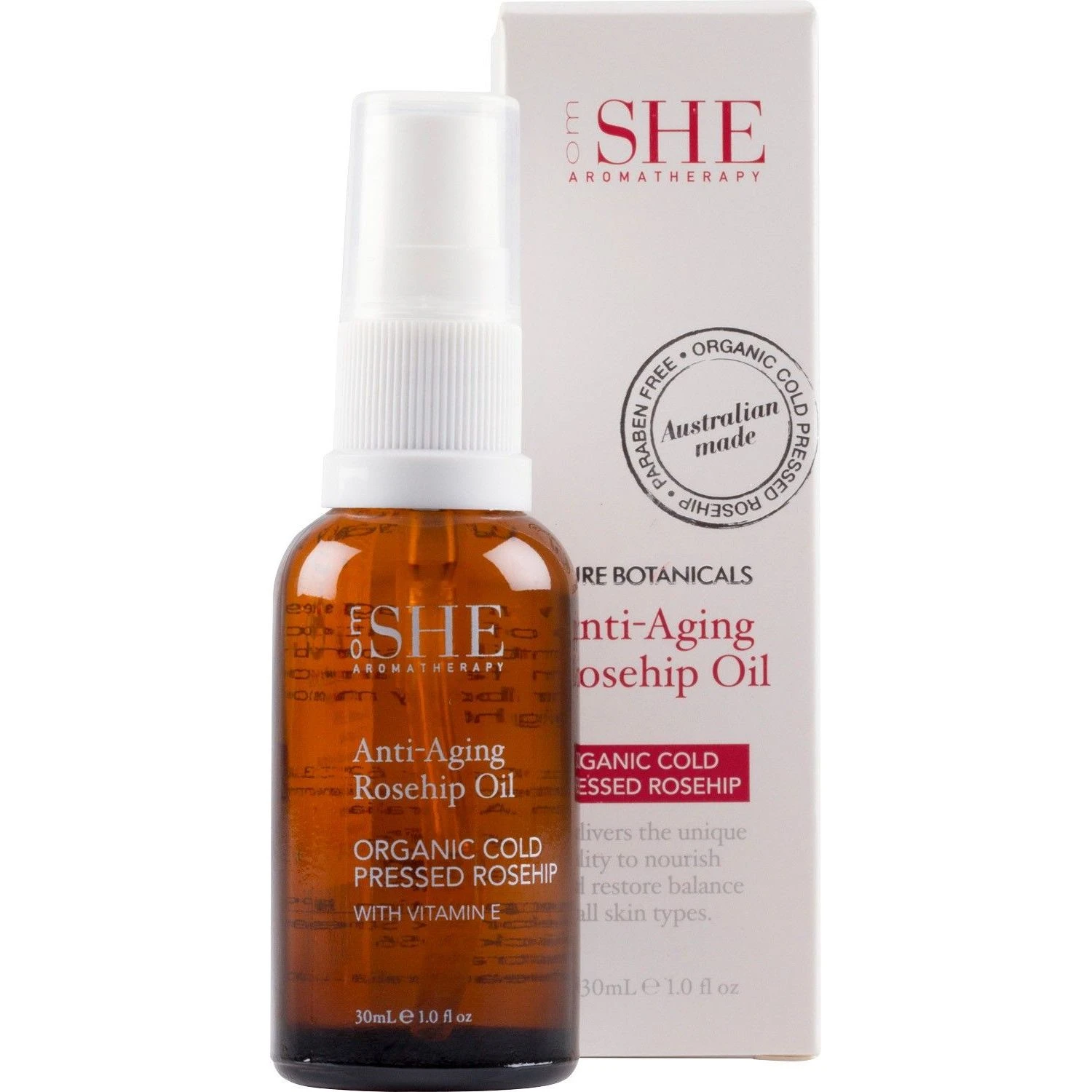 Om She Aromatherapy Olio Di Rosa Canina Anti-Età 30 Ml 1 Om She Aromatherapy Olio Di Rosa Canina Anti-Età 30 Ml