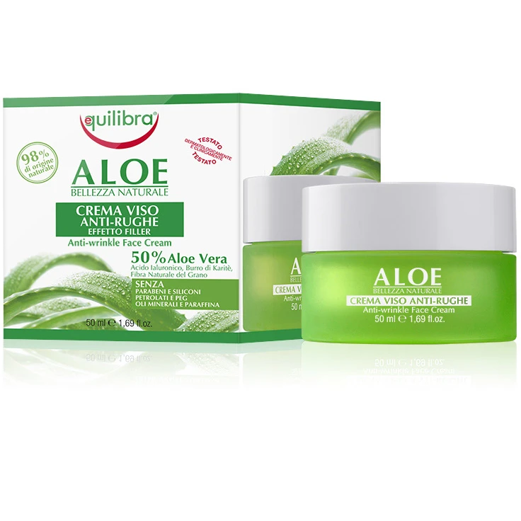 Equilibra Aloe Crema Viso Anti-Rughe Effetto Filler 50ml 1 Equilibra Aloe Crema Viso Anti-Rughe Effetto Filler 50ml