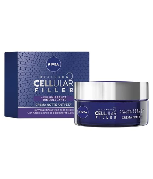 NIVEA LINEA VISO Hyaluron Cellular Filler Crema Notte Anti-Rughe 50ml 1 NIVEA LINEA VISO Hyaluron Cellular Filler Crema Notte Anti-Rughe 50ml
