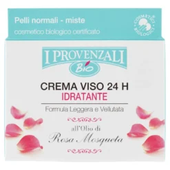 I Provenzali Bio Crema Viso 24 H Idratante Rosa Mosqueta 50 Ml