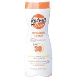 Riviera Sun Sunscreen Lotion Lozione Solare Protezione Alta Con Protezione UVA/UVB SPF30 200 Ml