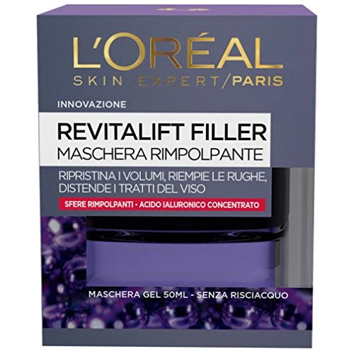 Maschera Viso Notte L'Oreal Revitalift Filler Rimpolpante 50 Ml 1 Maschera Viso Notte L'Oreal Revitalift Filler Rimpolpante 50 Ml