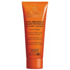 Collistar Crema Abbronzante Massima Protezione Viso-corpo Water Resistant Spf50 +