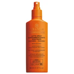 Collistar LATTE SPRAY SUPERABBRONZANTE IDRATANTE SPF15 Viso E Corpo Water Resistant 200 Ml