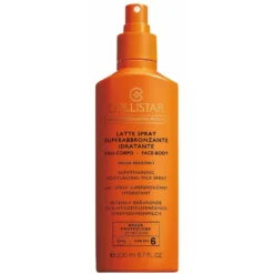 Collistar Latte Spray Superabbronzante Idratante Viso-corpo Wr Spf 6 200 Ml